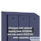 Salsbury Industries 2 Tier Designer Locker, 54"Wx76"Hx18"D, 6 Door, Blue 18-22368BLU - alternate 4